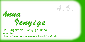 anna venyige business card